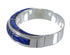 Lapis Inlay Sterling Silver Southwest Ring Size 5-1/2 AX87088